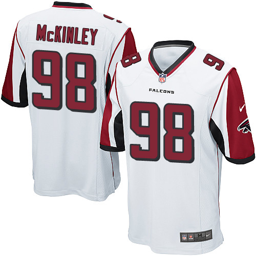Nike Falcons #98 Takkarist McKinley White Youth Stitched NFL Elite Jersey